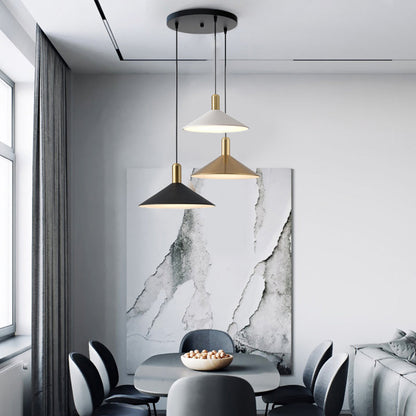Contemporary Sleek Cone LED Hanging Light