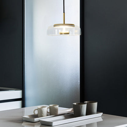 Contemporary Glass Hanging Pendant Light Fixture