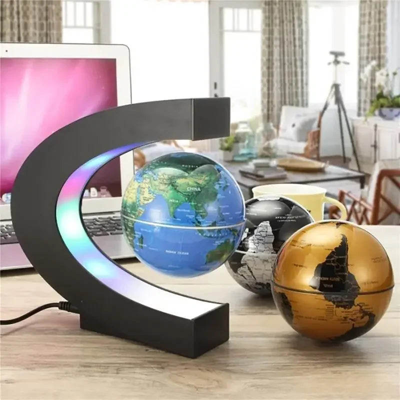 Spinning Globe Lamp with Floating Motion Effect