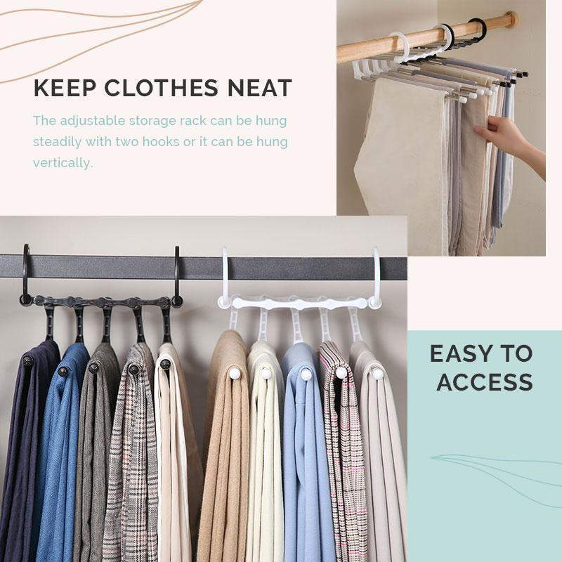 Organized Closet Storage Pants Hangers