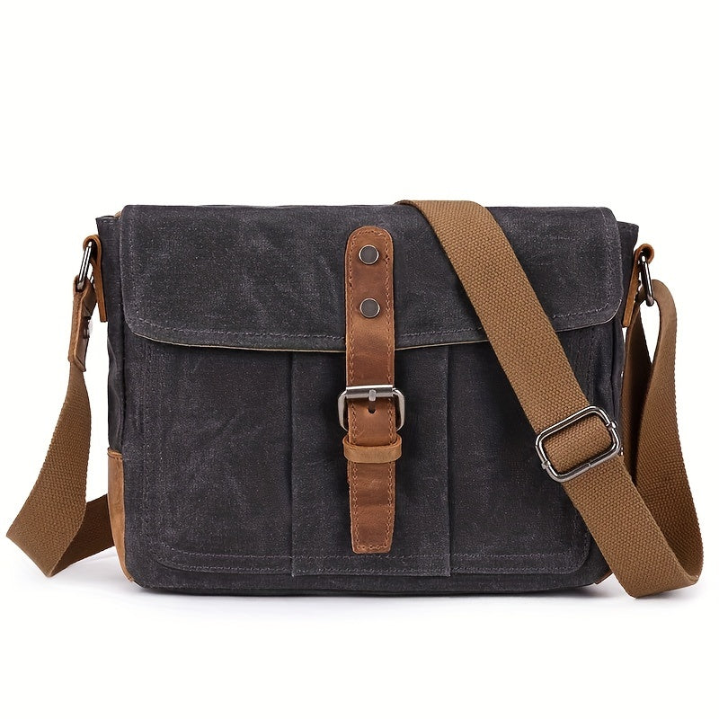Vintage Style Canvas Crossbody Bag