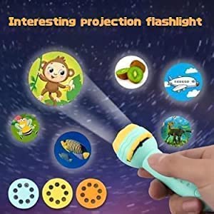 Fun Kids Night Light Projector Flashlight