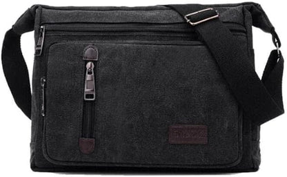 Vintage Style Canvas Crossbody Messenger Bag