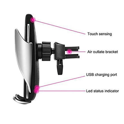Wireless Car Phone Mount with Auto Charging