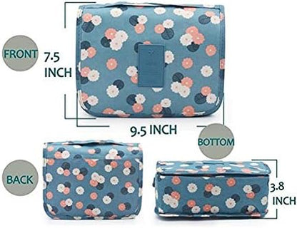 Compact Water-Resistant Travel Toiletry Kit Bag