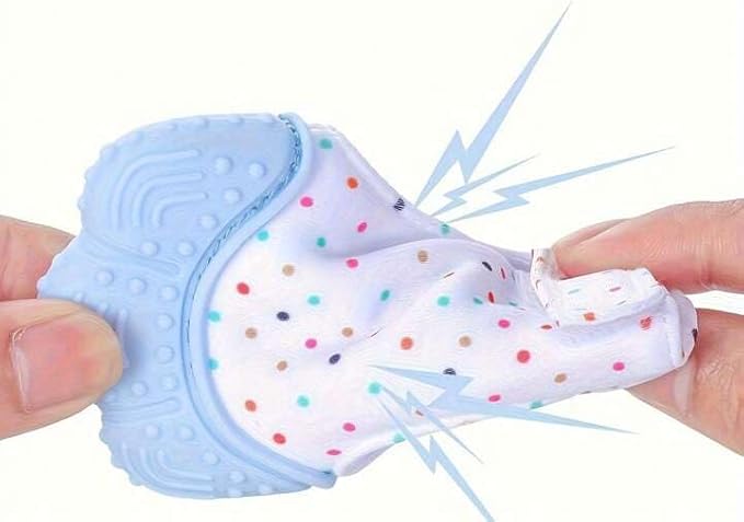 Baby Teething Mitten with Soft Silicone Bites