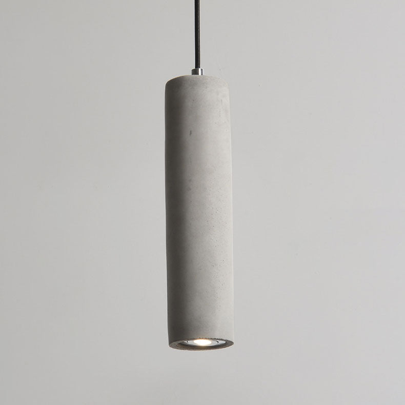 Rustic Concrete Round Hanging Light Fixture