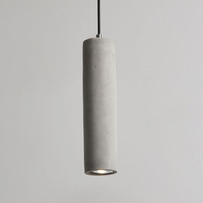 Rustic Concrete Round Hanging Light Fixture