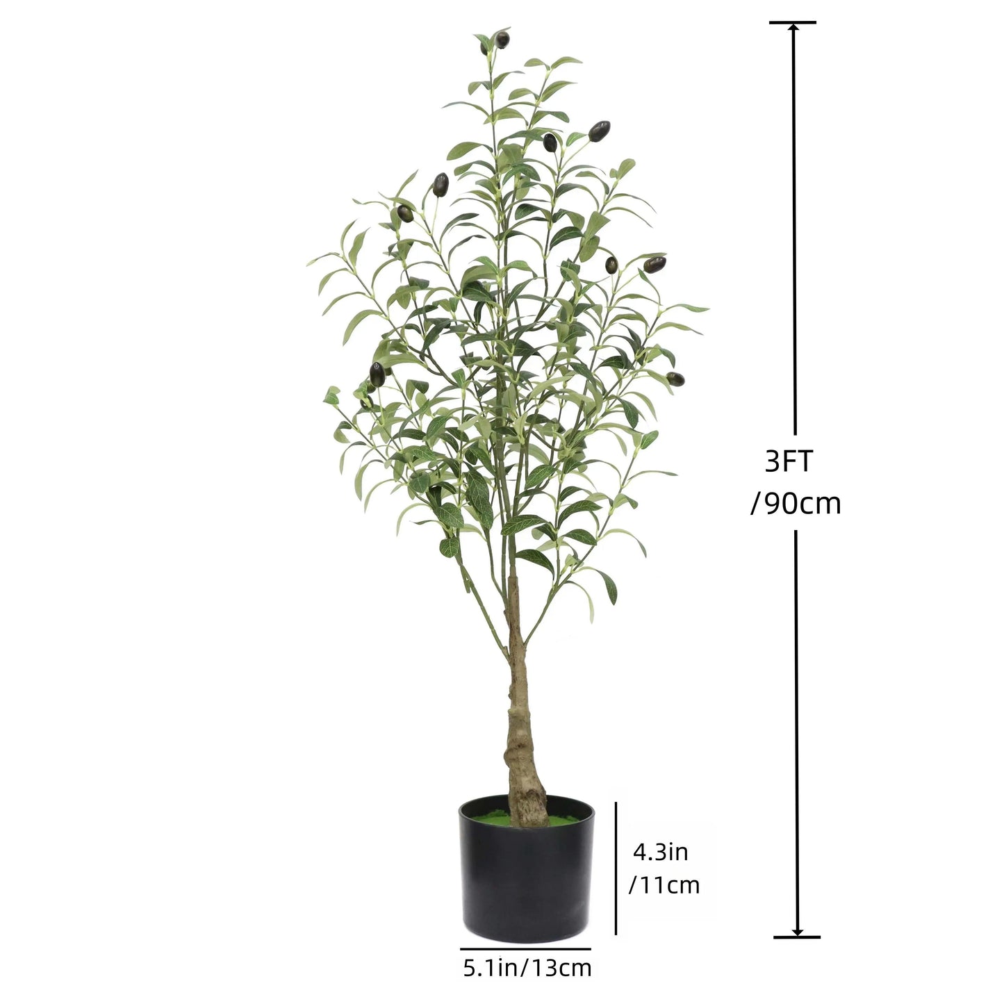 Realistic Artificial Olive Tree Decor