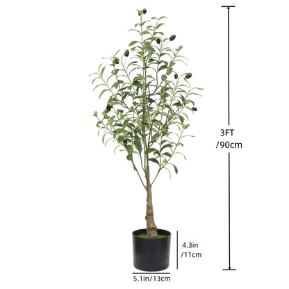 Realistic Artificial Olive Tree Decor
