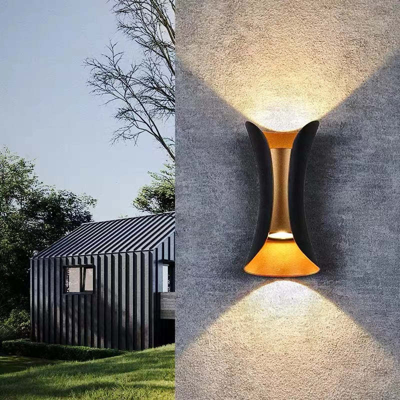 Contemporary Iron Exterior Wall Light