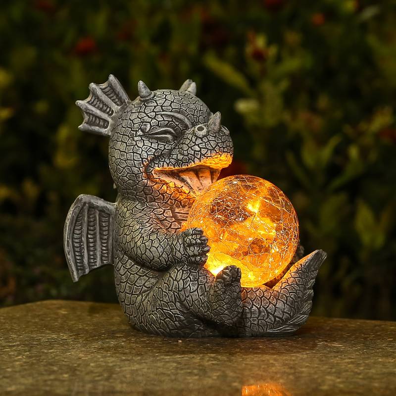 Stylish Dragon Table Lamp with Soft Warm Light - Fesara