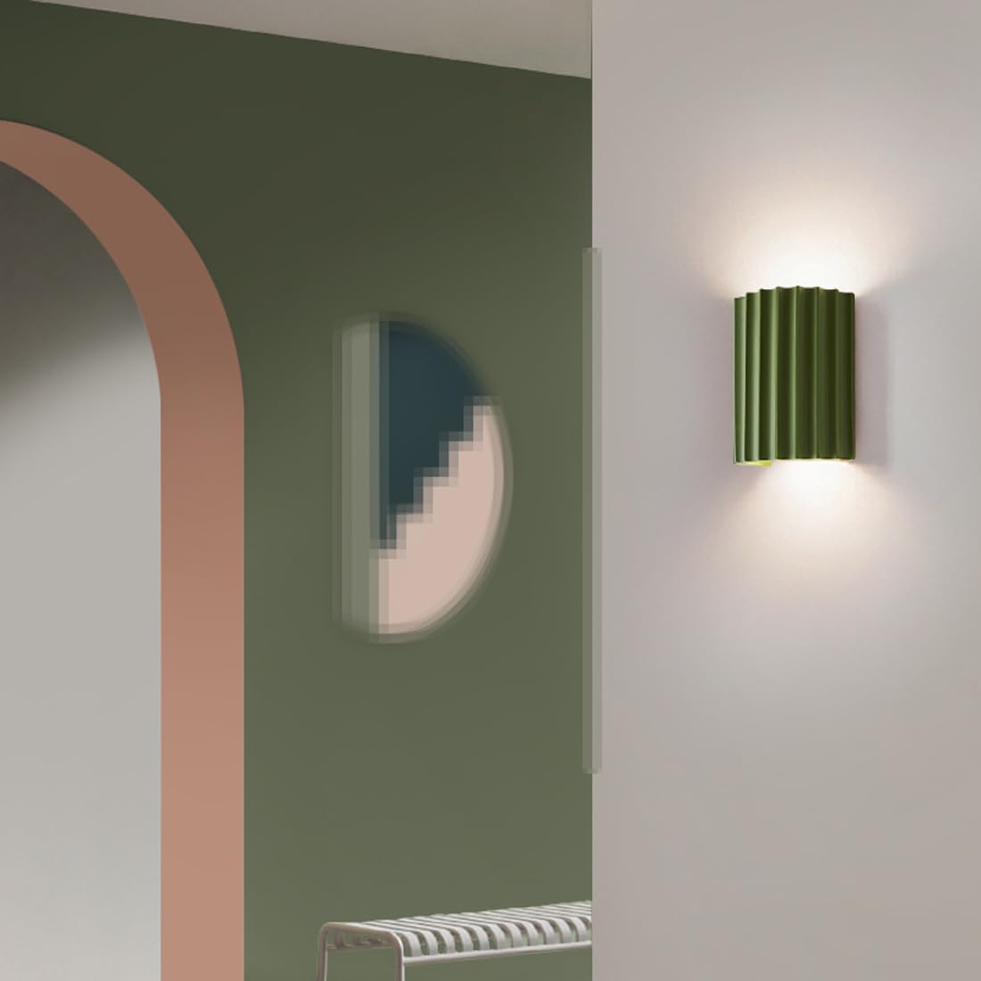 Simple LED Wall Lamp – Warm Ambient Up Down Light