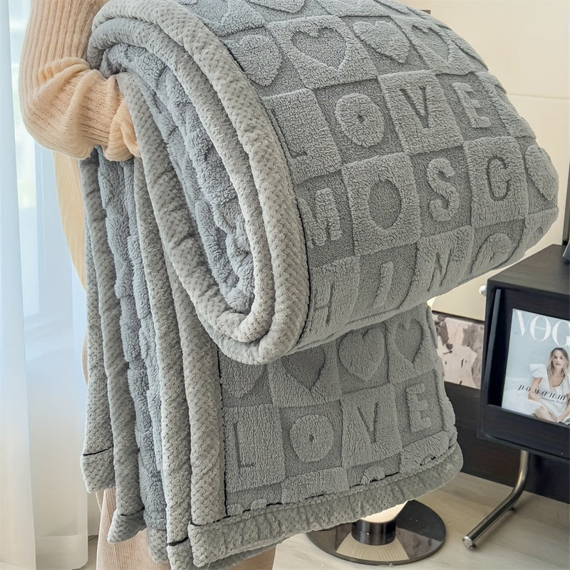 Soft Plush Coral Fleece Throw Blanket for Cozy Warmth