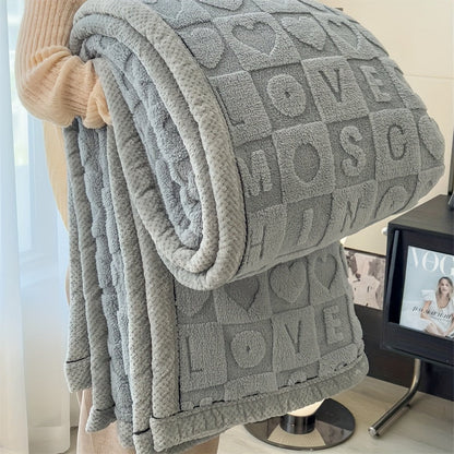 Soft Plush Coral Fleece Throw Blanket for Cozy Warmth
