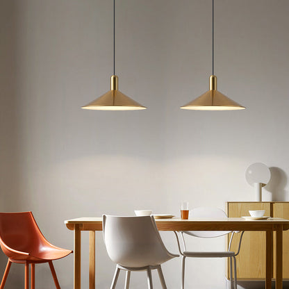 Contemporary Sleek Cone LED Hanging Light
