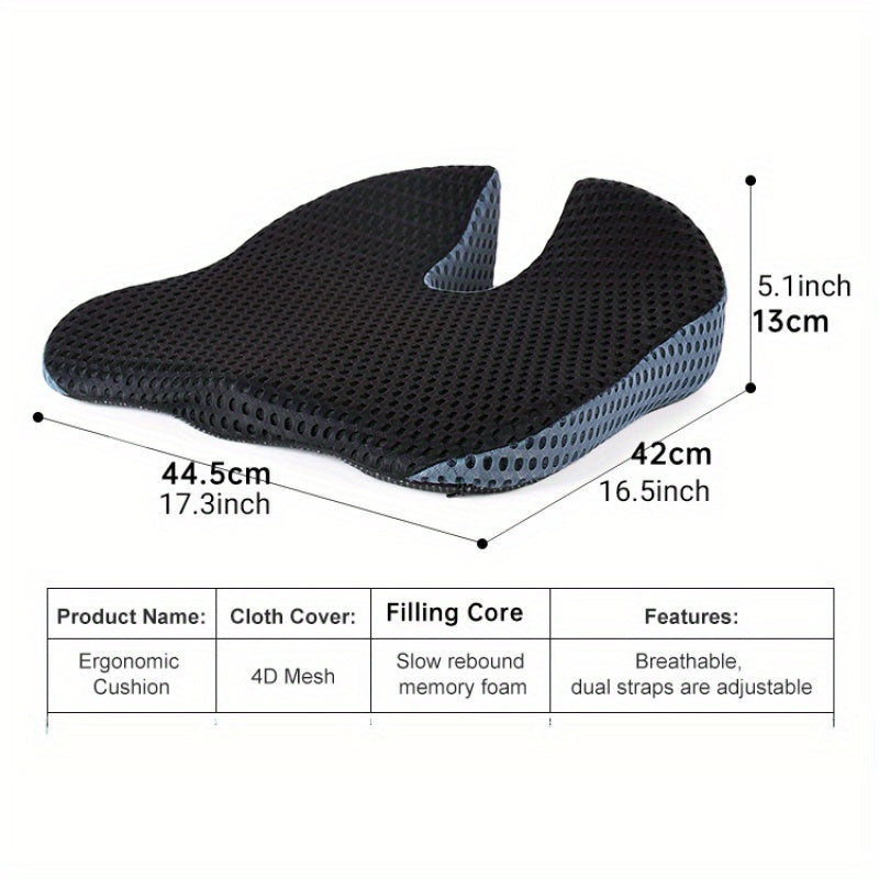 Comfortable Memory Foam Seat Cushion for Car and Office