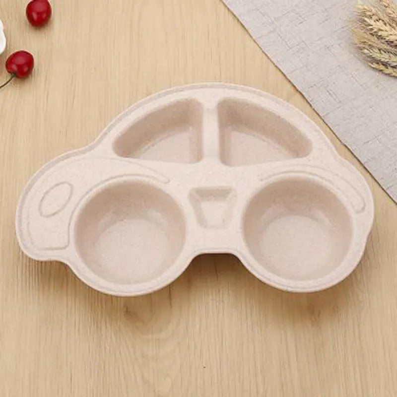 Kids' Car Shaped Divided Plate Made of Eco Friendly Material - Fesara