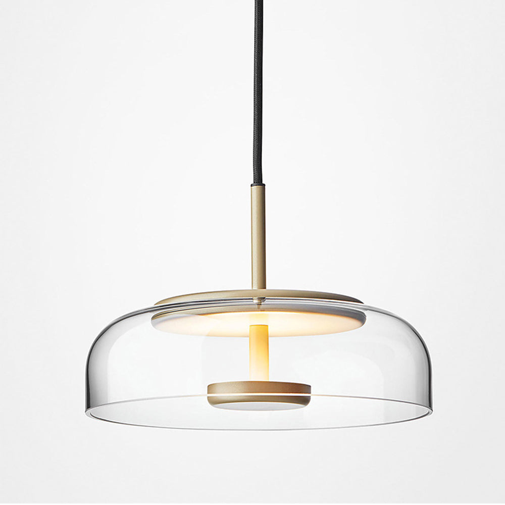 Contemporary Glass Hanging Pendant Light Fixture