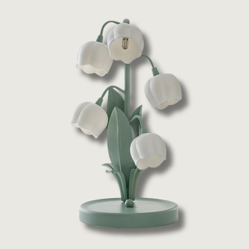 Elegant Flower Pattern Table Lamp - Fesara