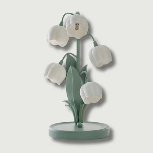Elegant Flower Pattern Table Lamp - Fesara