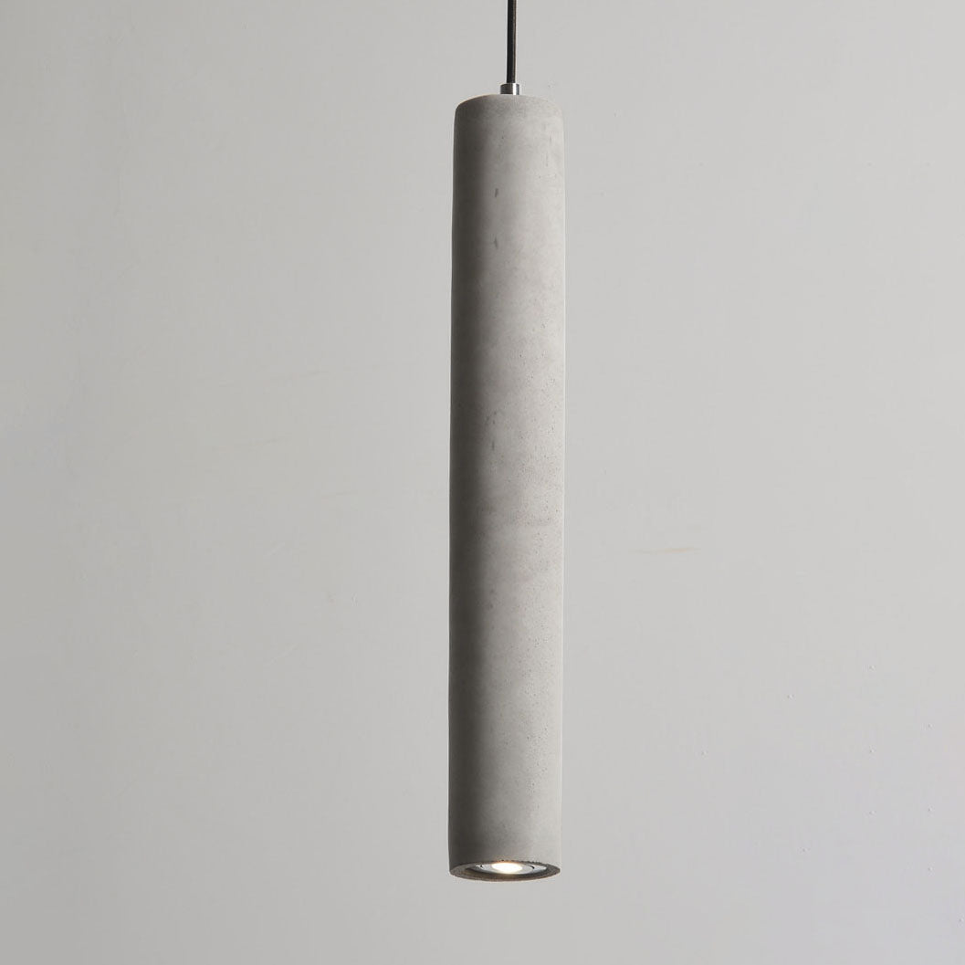 Rustic Concrete Round Hanging Light Fixture