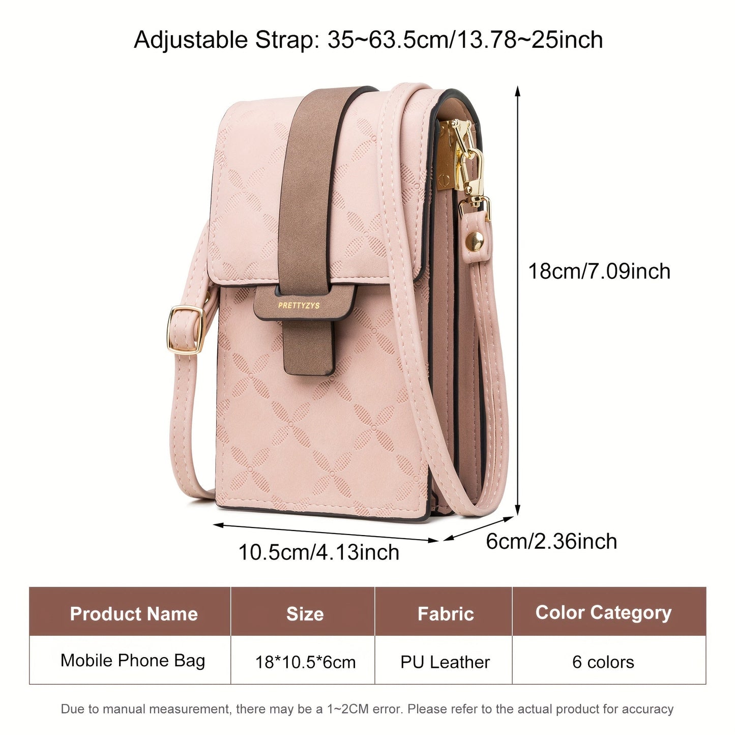 Small Secure Crossbody Purse for Women Travel