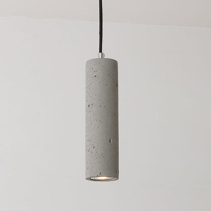 Rustic Concrete Round Hanging Light Fixture - Fesara