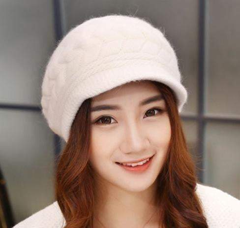 Warm Rabbit Knit Winter Beanie Hats