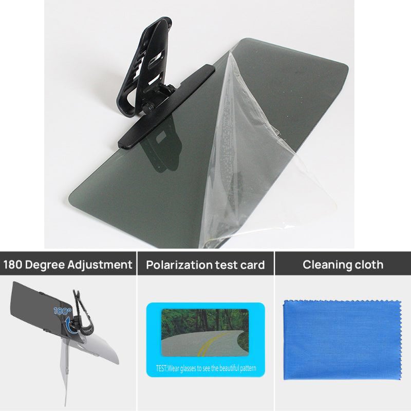 Premium Car Sun Shade With Polarized Glare Blocker