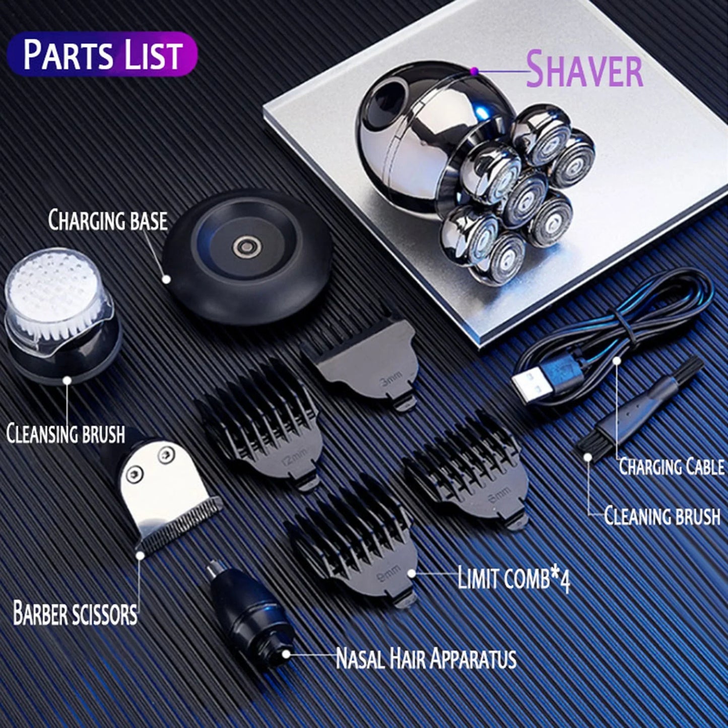 Advanced 7D Electric Shaver for Close Smooth Shaves