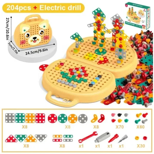 Colorful Kids Wooden Storage Toy Box