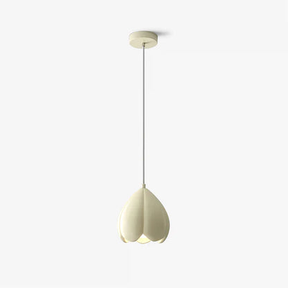 Soft White Floral Pendant Light