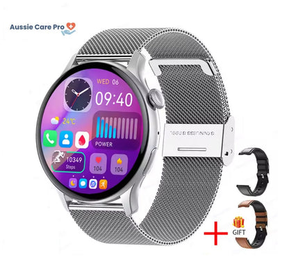 Luxury Gold Ladies Smartwatch with Fitness Tracker