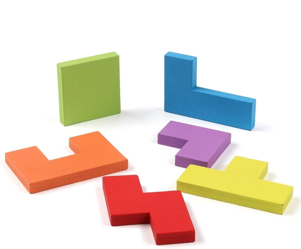 Natural Wooden Building Blocks Set