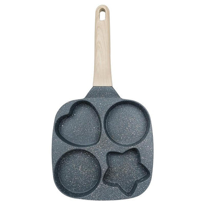 Fesara 4-Cup Easy Release Star Shaped Egg Pan