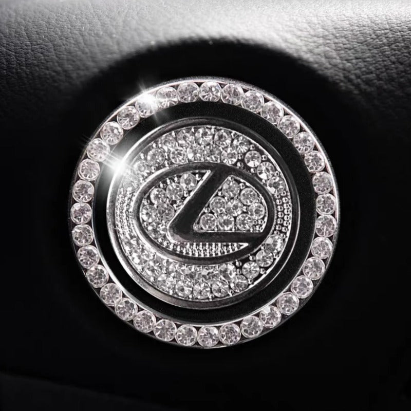 Luxury Crystal Car Starter Button Ring Cover