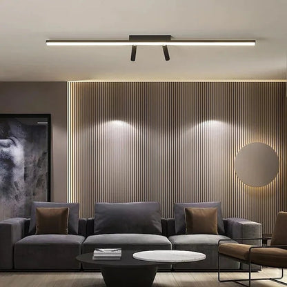 Sleek LED Ceiling Lamp with Adjustable Lighting