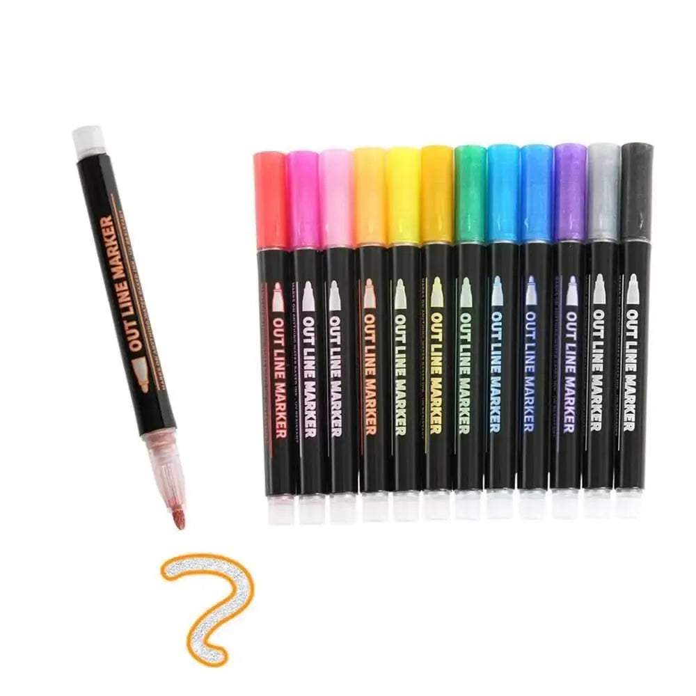 Vibrant Metallic Art Marker Set