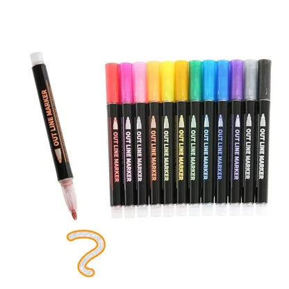 Vibrant Metallic Art Marker Set