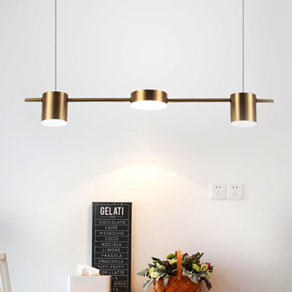 Metallic Modern Drum Pendant Lighting