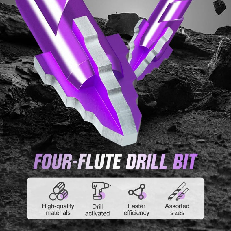 Premium 4-Piece Drill Bit Set