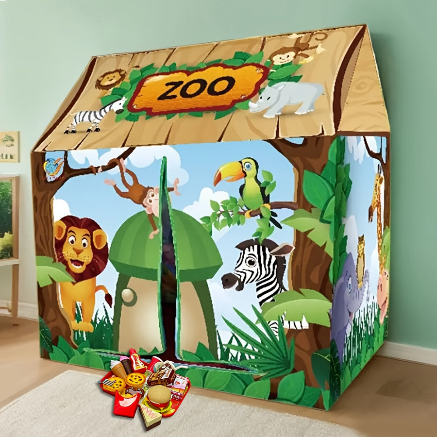 Fun Outdoor Adventure Playhouse for Kids with Toy Set - Fesara