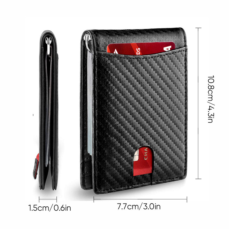 Authentic Leather RFID Blocking Card Wallet