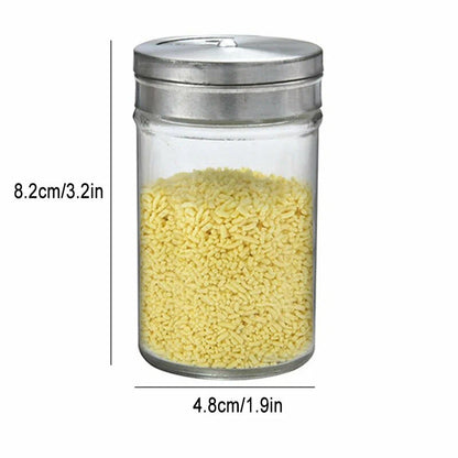 Clear Glass Herb Storage Jars Set