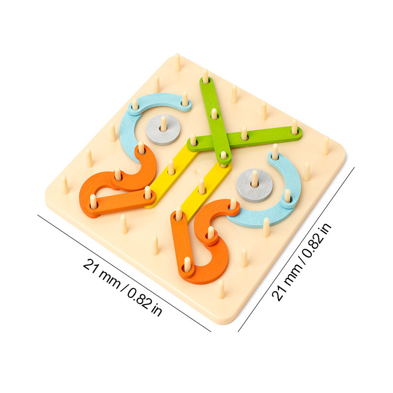 Wooden Educational Peg Board Toy