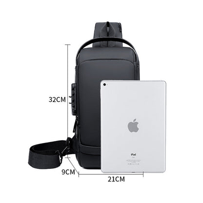 Secure Crossbody Bag with USB Charging Pocket