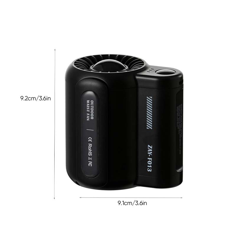Compact Belt Clip Handheld Fan