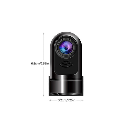 Compact 1080P HD Car Dash Cam with Rotating Lens