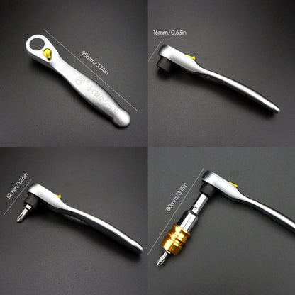 Compact Mixed Screwdriver Set with Phillips and Flathead
